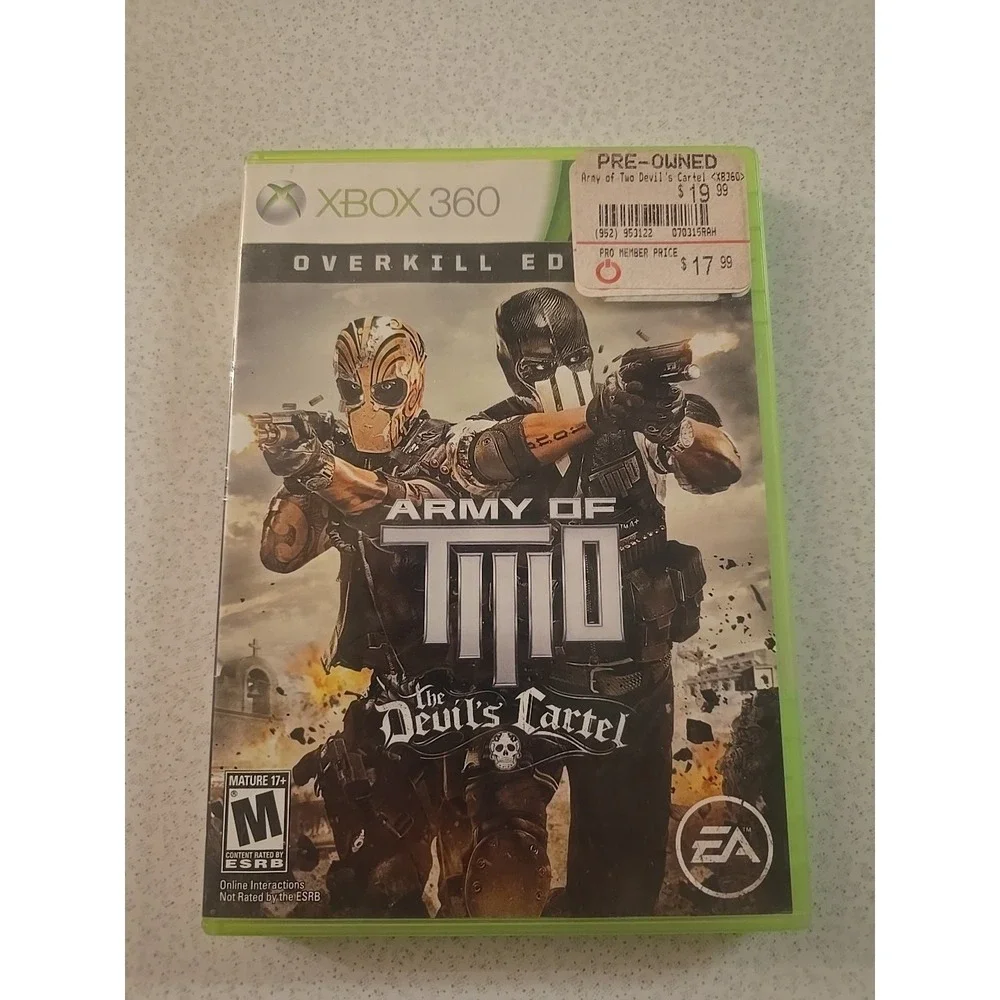 Army of‎ Two: The Devil's Cartel -- Overkill Edition (Microsoft Xbox 360, 2013)